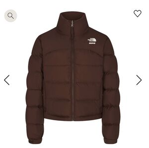 SKIMS North Face Nuptse Jacket in Cocoa